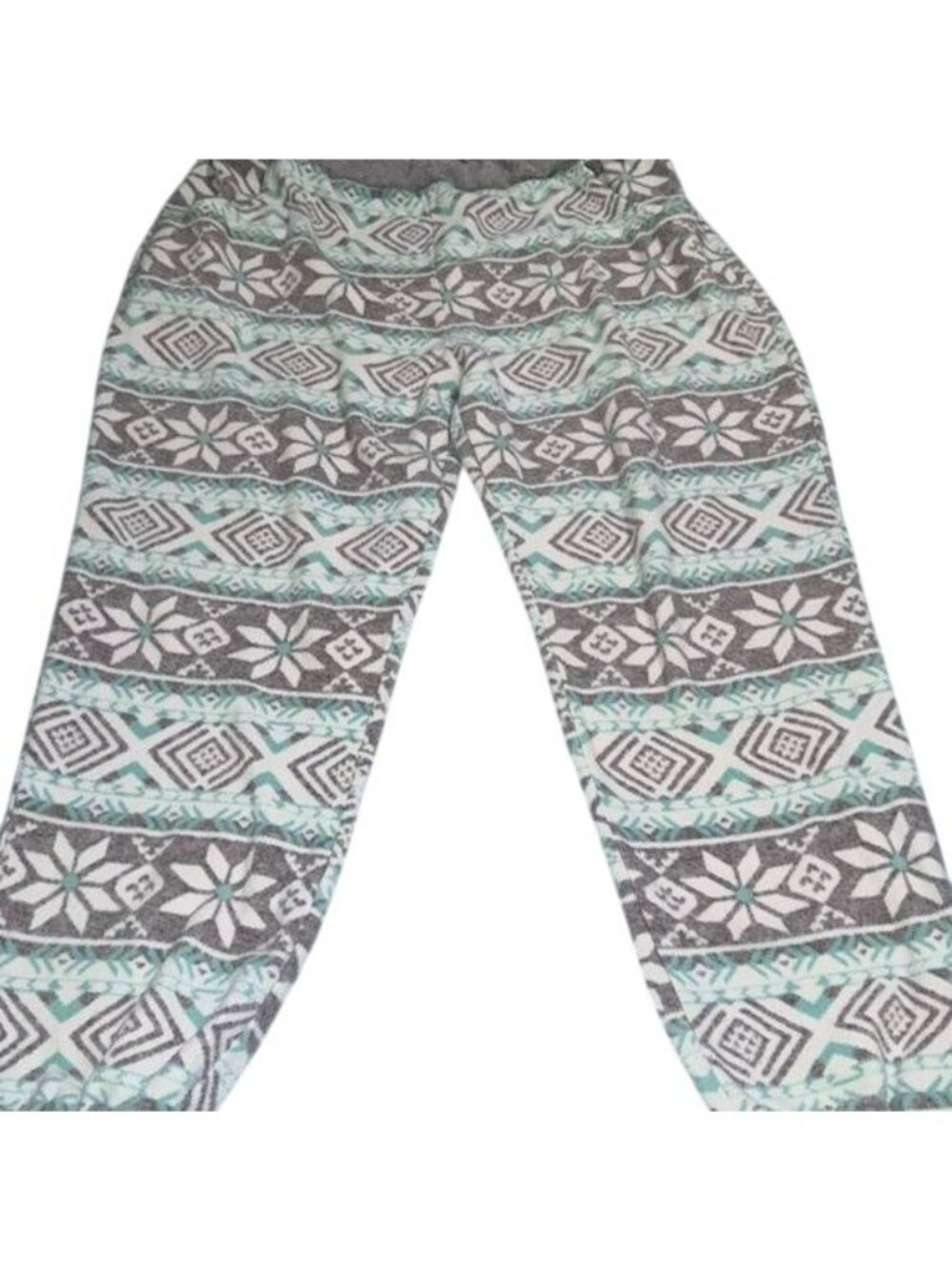 Cuddl Duds Womens Fleece Pajama Pants 1X Snowflake Pattern